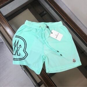 Moncler Aqua Blue Swim Shorts